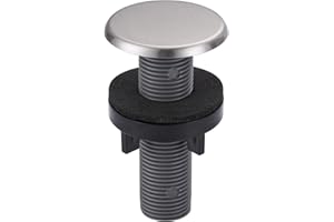 ARCORA Kitchen Sink Hole Cover: Premium Faucet Hole Plate Stopper Plug, Countertop Extra Hole Plastic Cap for Soap Dispenser Sprayer Tap, Brushed Nickel