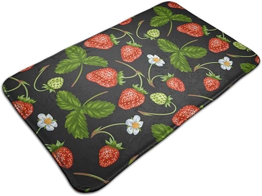 Door Mat Bathroom Rug Bedtoom Carpet Bath Mats Rug Non Slip Strawberry Fruit