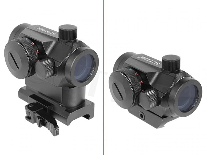 Micro RedDot Leuchtpunktvisier 1x20 - Mit Höhenadapter und ...