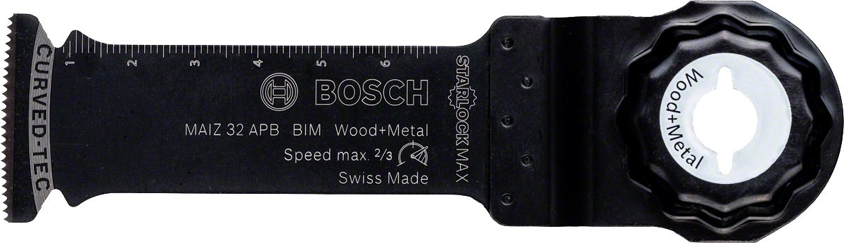 Bosch Professional Plunge Saw Blade (Wood and Metal, for Starlock Max Multifunction Tools, MAIZ 32 APB)