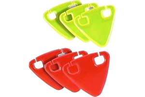 12 Pcs Cycling Reflective Patches - 6 Green + 6 Red Inductive Triangle Bicycle Reflective Stickers for Road, Mountain & Urban