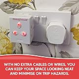 Karrma Ltd 3 Way Extension Plug UK Surge Protection 13A Switched Neon Splitter view 5