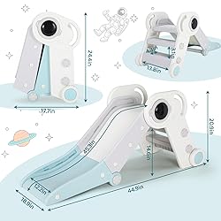 Arlopu Folding Toddler Slide with Climber, Indoor