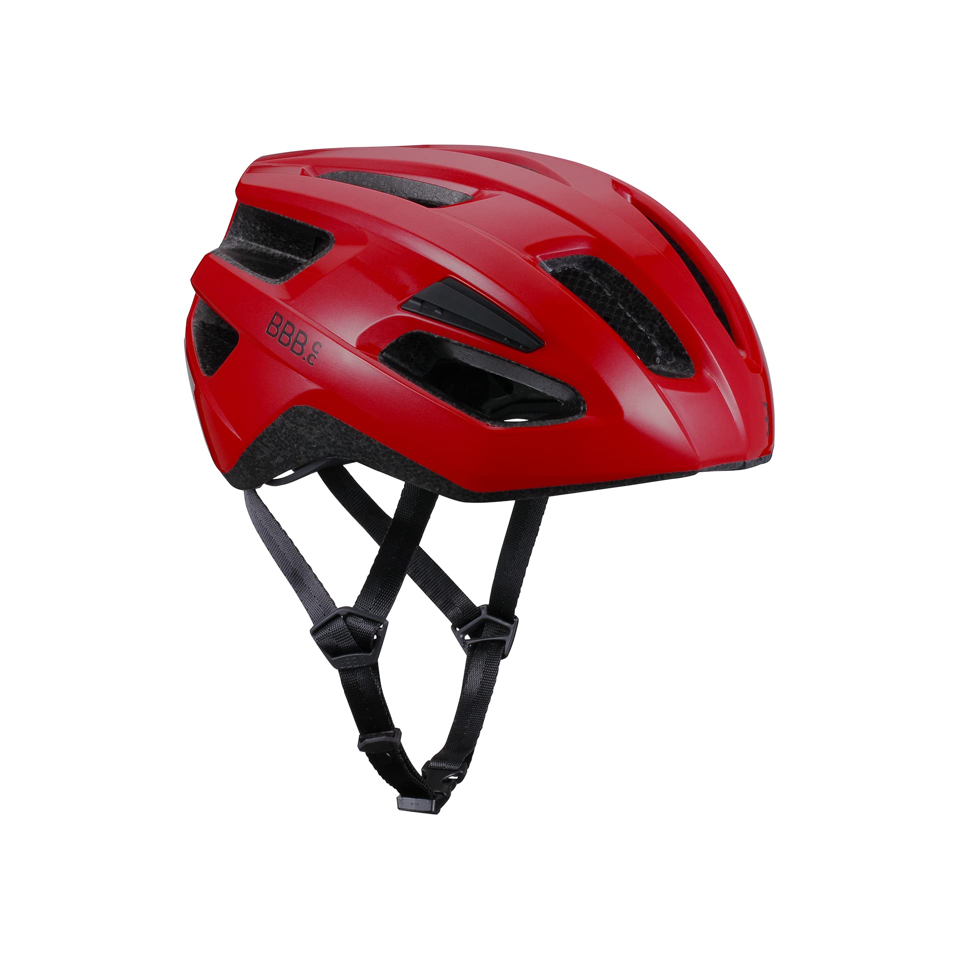 BBB Cycling Kite 2.0 Bicycle Helmet | Adult Bike Helmet for Men and Women | MTB Helmet With Detachable Visor And Light Bracket | Glossy Red | BHE-29B