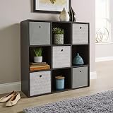 Home Source 9 Shelf Cube Bookcase Storage Unit Black view 5