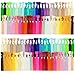 JLIKA Elastic Hair Ties (SET OF 100) Colorful Solids - No Crease Ouchless - Ponytail Holders - Ribbon Hairties for Women Girls Teens and Kids