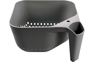 Tovolo Tovolo 3 Quart Colander BPA Free Food Safe Plastic Strainer with Handle Heavy Duty Heat Resistant Pasta and Veggies Ki
