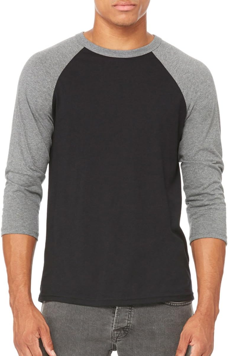 Unisex Jersey 3/4 Sleeve Baseball Tee