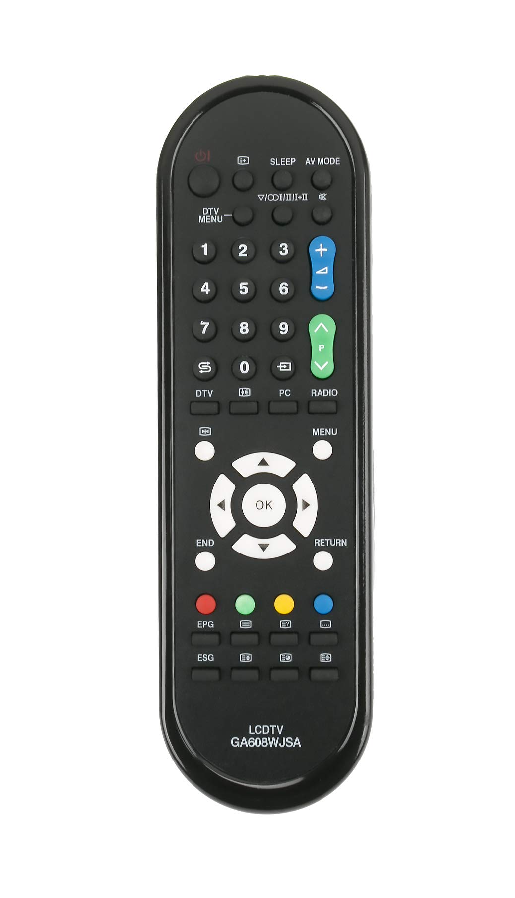 VINABTY GA608WJSA Replace Remote for Sharp RRMC-GA608WJSA LC-19D1E LC-19D1E-BK LC-19D1E-WH LC-24LE220E LC-32DH500S LC-32DH510E LC-32FH510E LC-32FS510E LC-32LB220E LC-32LE210E LC-32LE220E LC-32LS220E