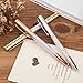 Gel Pens, Bling Crystal Pen Gel Ink Rollerball Pens Black Ink Rose Gold/Silver/Gold Pen with 3 Extra Refills for Office School Supplies