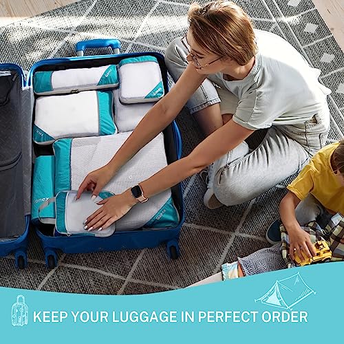 Gonex Compression Packing Cubes Mesh Organizers L+M+S+XS+Slim+Laundry