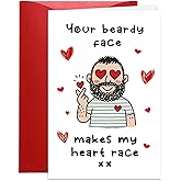 BDDYYI Funny Valentines Day Card for Him Husband, Naughty Valentines Day Card for Boyfriend, Romantic Valentine Gifts Cards for Husband Men Fiance from Wife Women Fiancee