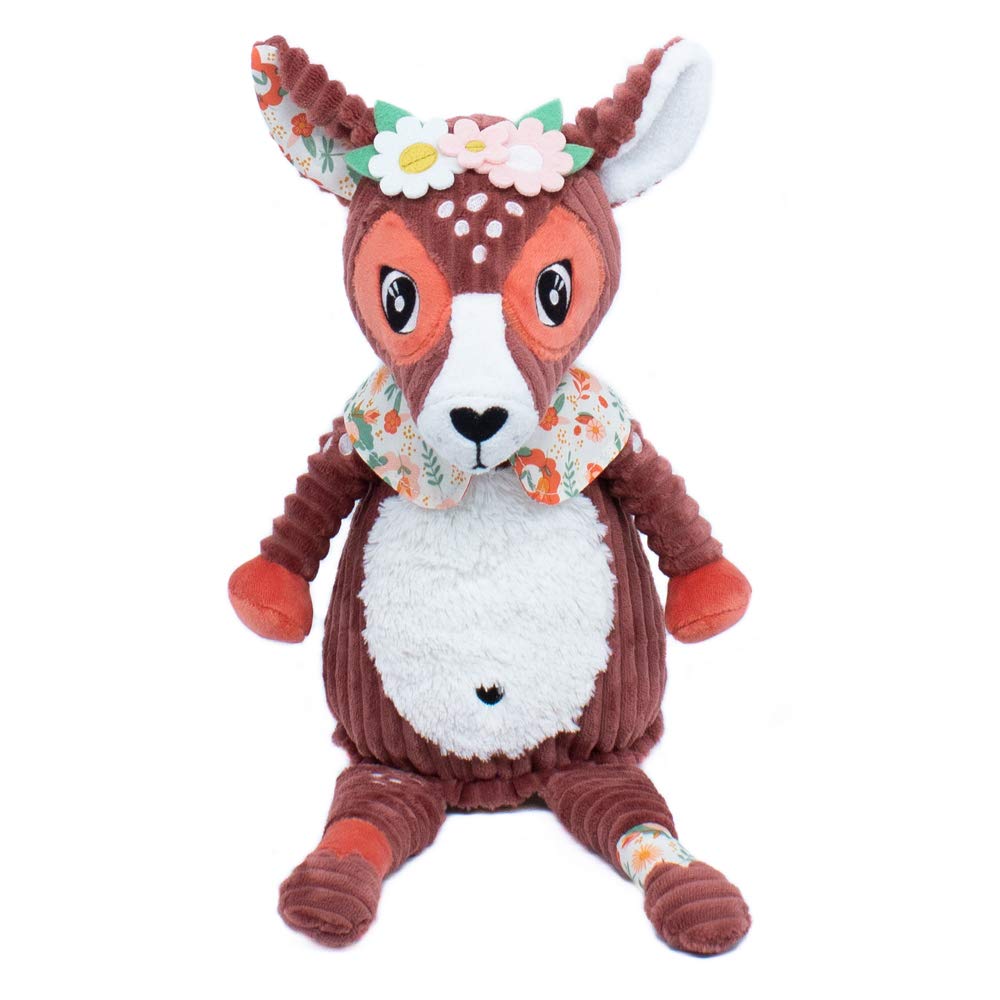 Les Deglingos Melimelos The Deer Original Plush Toy, Ultra Soft Fabric, Gifts for Birth, Decoration for Children's Room, Cuddly Toy for Baby, Infants and Children