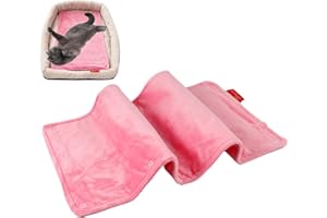 Pet Heating Pad, Dog Cat Heating Mat, 23.62x11.81 Inches Rechargeable Waterproof Design, Electric Warmer for Cold Weather Win