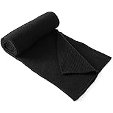 Lallier Cashmere Wool Scarf, Ultra Soft Classic Ribbed Solid Color Winter Scarf for Men and Women with Gift Box