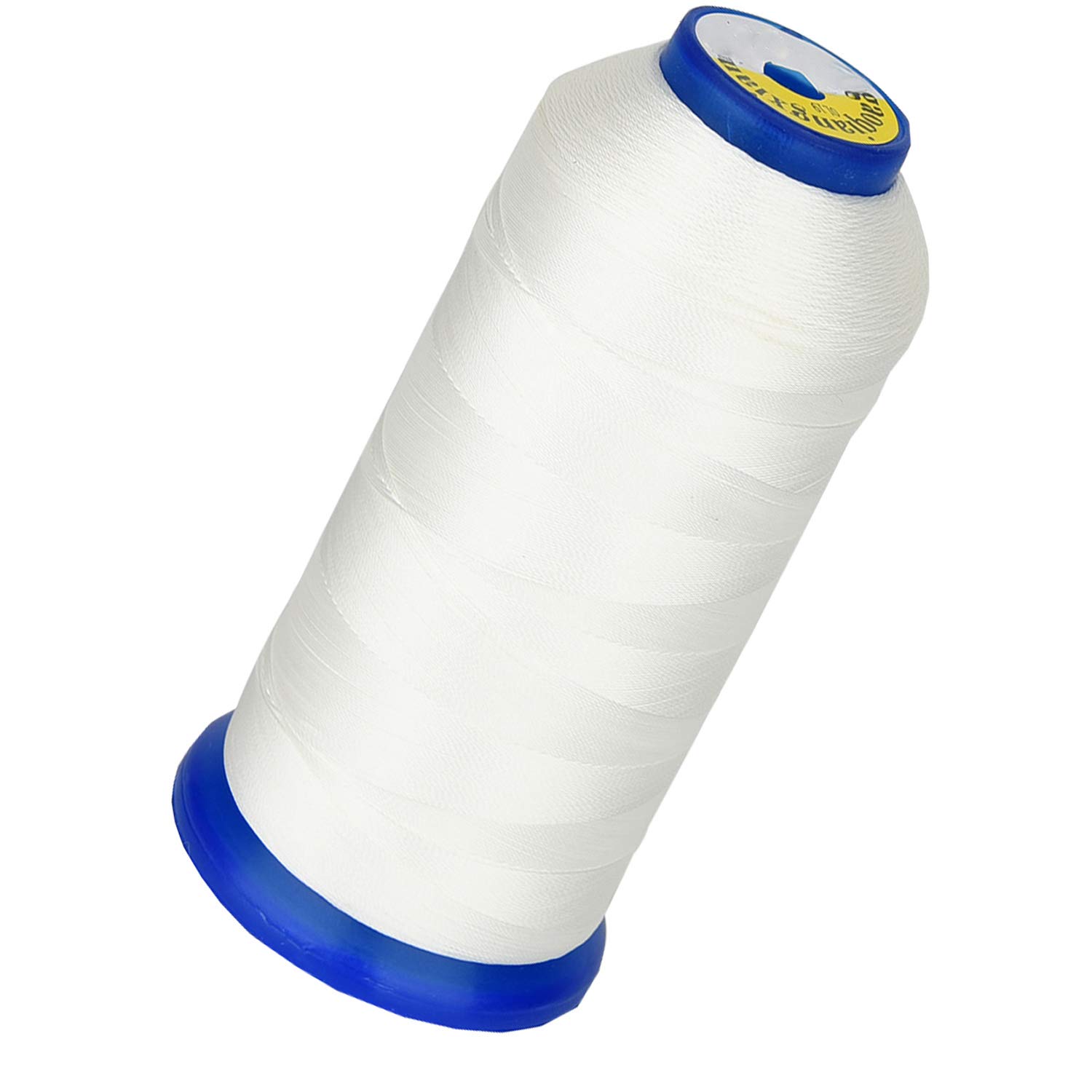 Heavy Duty Thread 1800 Yards Size T70#69 210D/3 All Purpose High Strength Polyester Sewing Thread for Weaves, Upholstery, Jeans and Weaving Hair, Drapery, Beading, Purses, Leather (White)