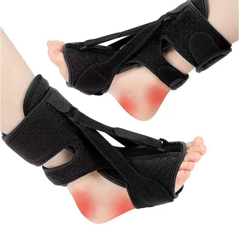 Photo 1 of (Black-1PC)Plantar Fasciitis Night Splint-Upgrade 3 Adjustable Planter Facetious Relief Brace,Night Splint for Plantar Fasciitis Women & Men,Support Relief Foot Drop Achilles Tendonitis Day Night