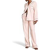 Victoria's Secret Flannel Pajama Set, Long Sleeve Button Down Shirt & Pants, Sleepwear for Women (XS-XXL)