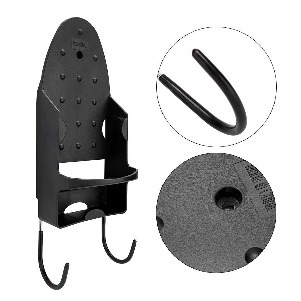 Home Ironing Accessories White WallMounted Iron Holder with Hanging