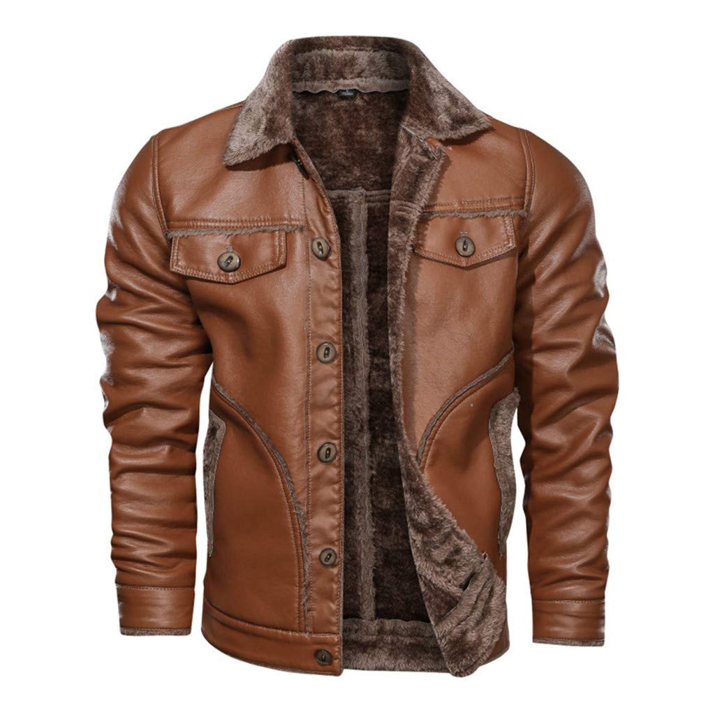 Vintage Stand Collar Biker Leather Jacket Distressed Classic Motorcycle PU Faux Leather Outwear 8XL