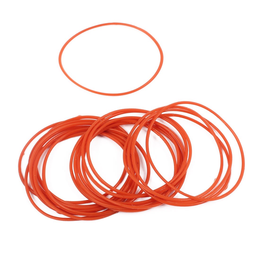 Sourcingmap 20Pcs 36mm x 1mm Rubber O-Rings NBR Heat Resistant Sealing Ring Grommets Red