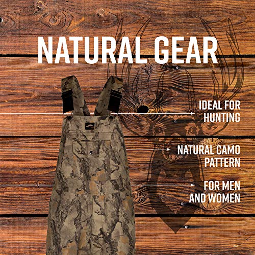 Camouflage Bib Overall for Men and Women, NonInsulated, Cotton Poly