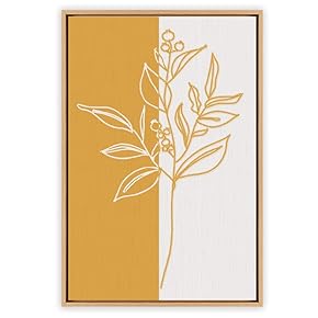 signwin Framed Canvas Wall Art Abstract Flower Canvas...
