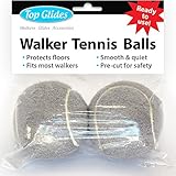 Top Glides Precut Walker Tennis Ball Glides (Gray)