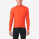 Giro Mens Chrono Thermal LS Jersey - Vermillion