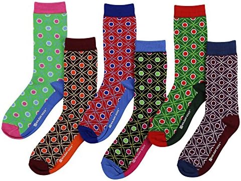 Premium Fun and Colorful Holiday Crew Socks in Custom Gift Box