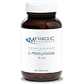 Metabolic Maintenance L-Methylfolate 10 mg - Supports a Healthy Mindset - Active Folate for Methylation Support & Biochemical Reactions - Highly Bioavailable - 90 Servings - 90 Capsules