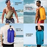 Unigear Dry Bag 40L Waterproof Roll Top with Phone Case & Strap view 7