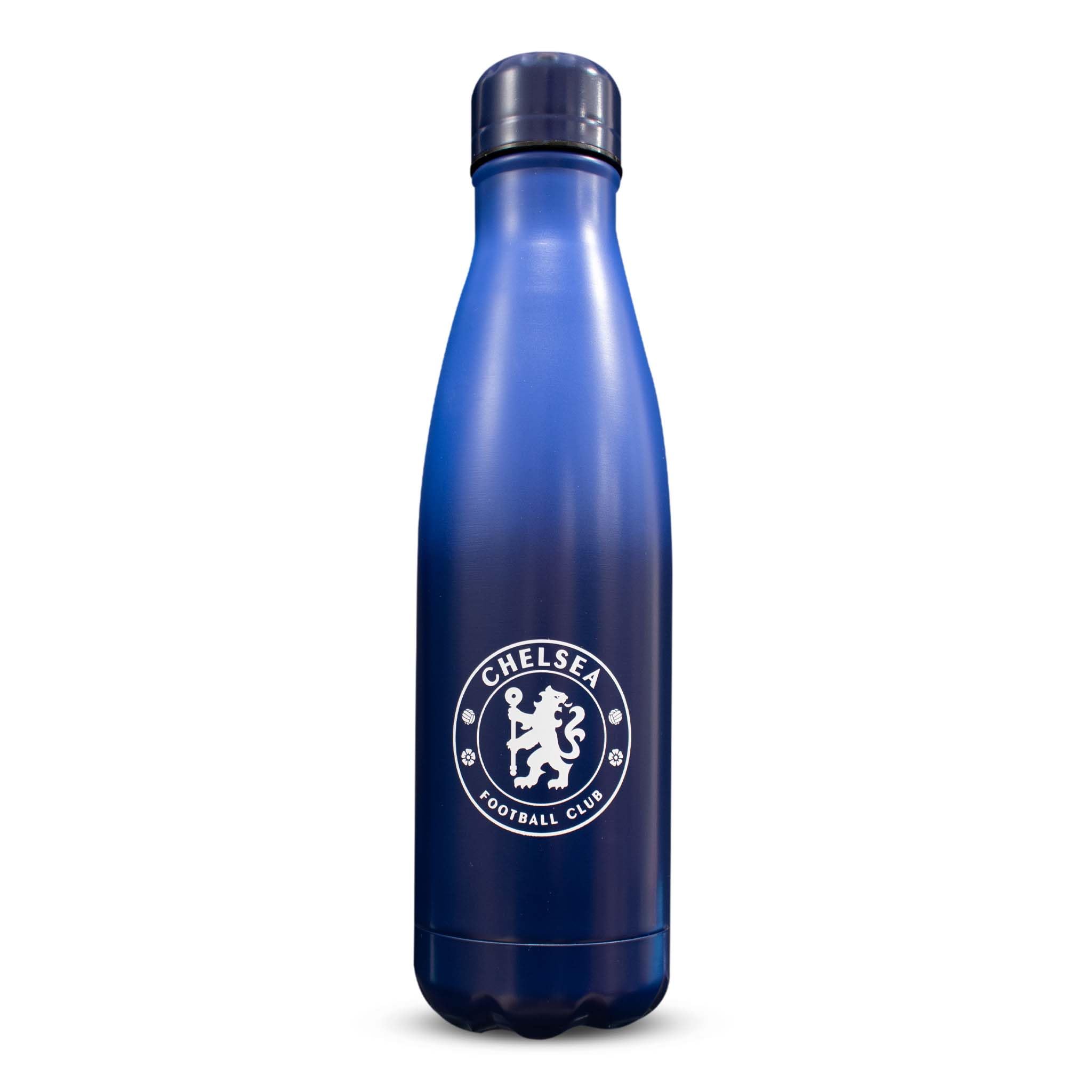 Hy-Pro 500ml Stainless Steel Thermal Fade Bottle Officially Licensed Chelsea F.C. 500ml Bottle | Thermal, Double Wall Stainless Steel, Vaccum Flask, Fade Design, Blues, Light weight, Leakproof, 0.5L