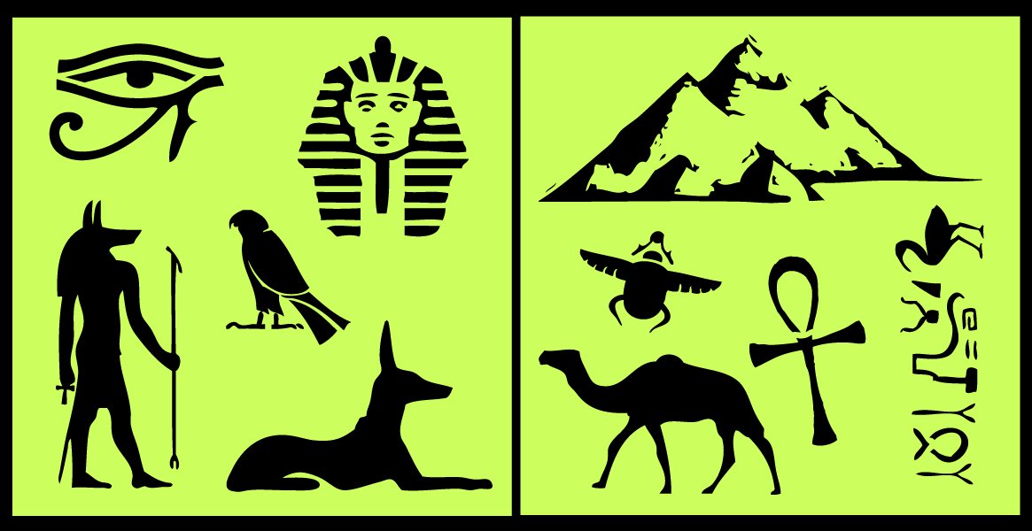 auto vynamics stencil egyptset01 10 detailed egyptian hieroglyphics stencil set includes scarab pyramids buy online in gibraltar at gibraltar desertcart com productid 23706087