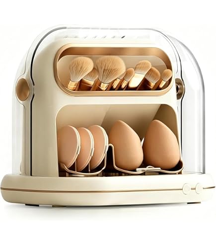 Amazon.com: 3-in-1 Makeup Brush Dryer, Timed Cleaner & Storage for