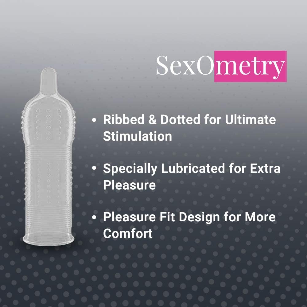 NOTTY BOY Ribbed & Dotted Condoms for Men - 10 Units, Clear, 10 count (Pack of 1) - Image 3