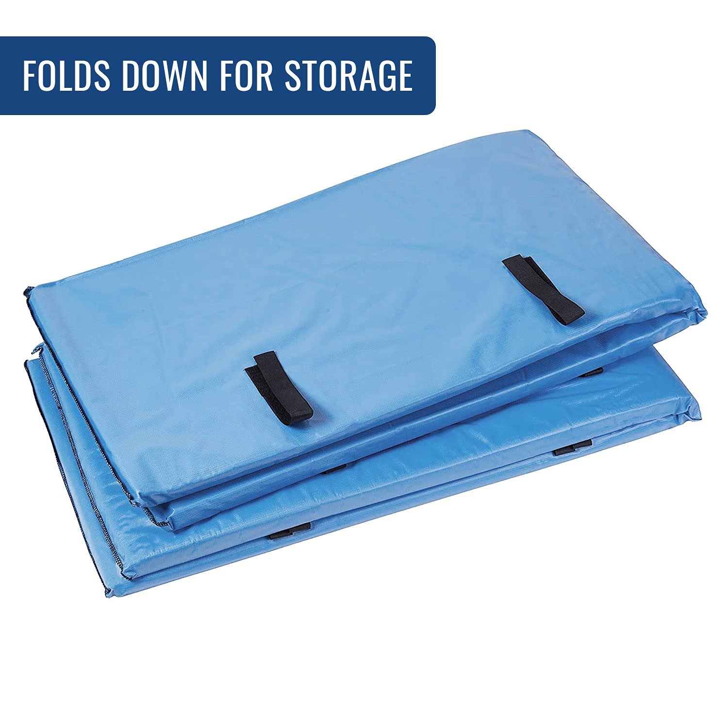 DMI Bed Rail Cover, Bed Rail Padding and Bed Bumper Pad for Elderly, Disabled or Handicapped, Rails Not included, Padded Cover Only, Blue, 60 x 15 x 0.5, 2 Count