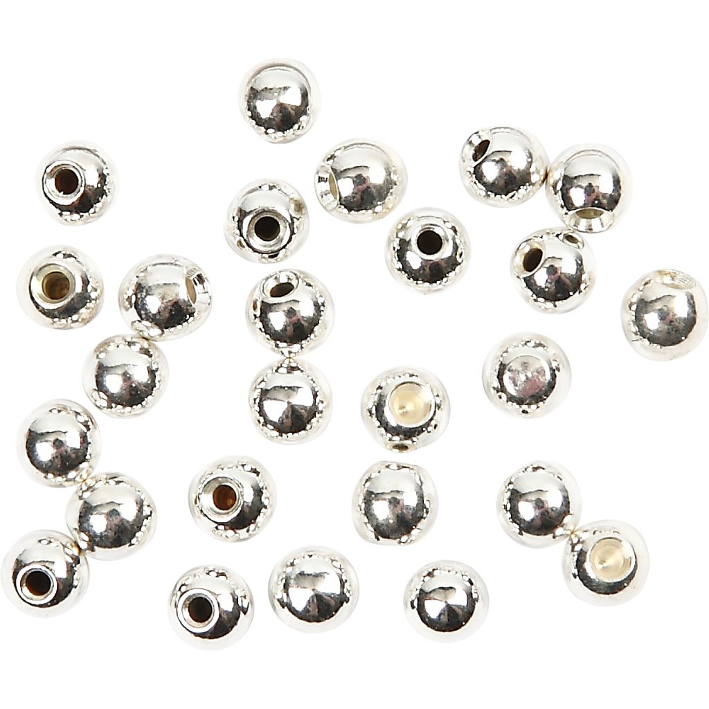 Creativ 60280 Memory Wire End Caps, 3 mm, hole size 1 mm, silver-plated, SP, 20pcs