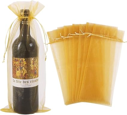 organza wine bottle bags