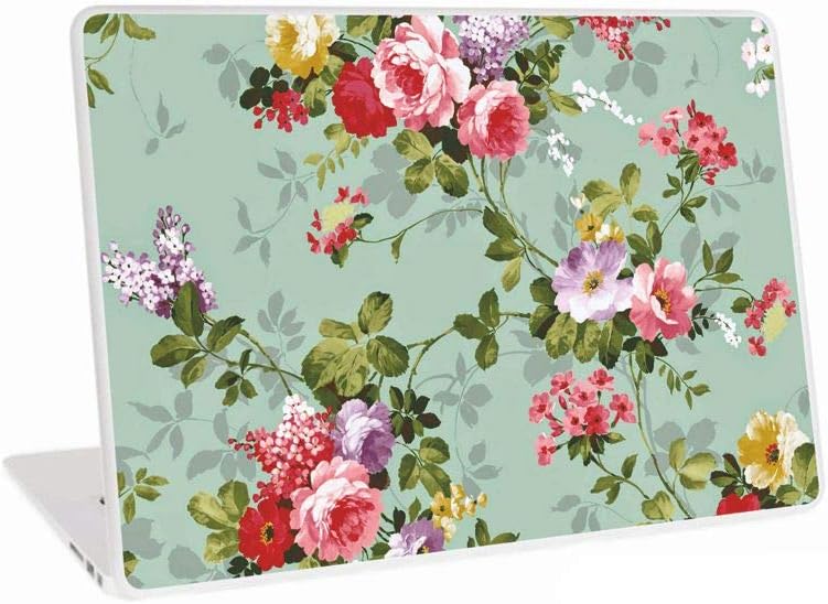 Galaxsiaโข Floral/Flower D23 Vinyl Laptop Skin/Sticker/Cover/Decal Compatible for Any 11.6 to 12 Inches Laptop(Hp/Dell/Sony/Acer/Lenovo/Asus. Etc) Or Notebook.