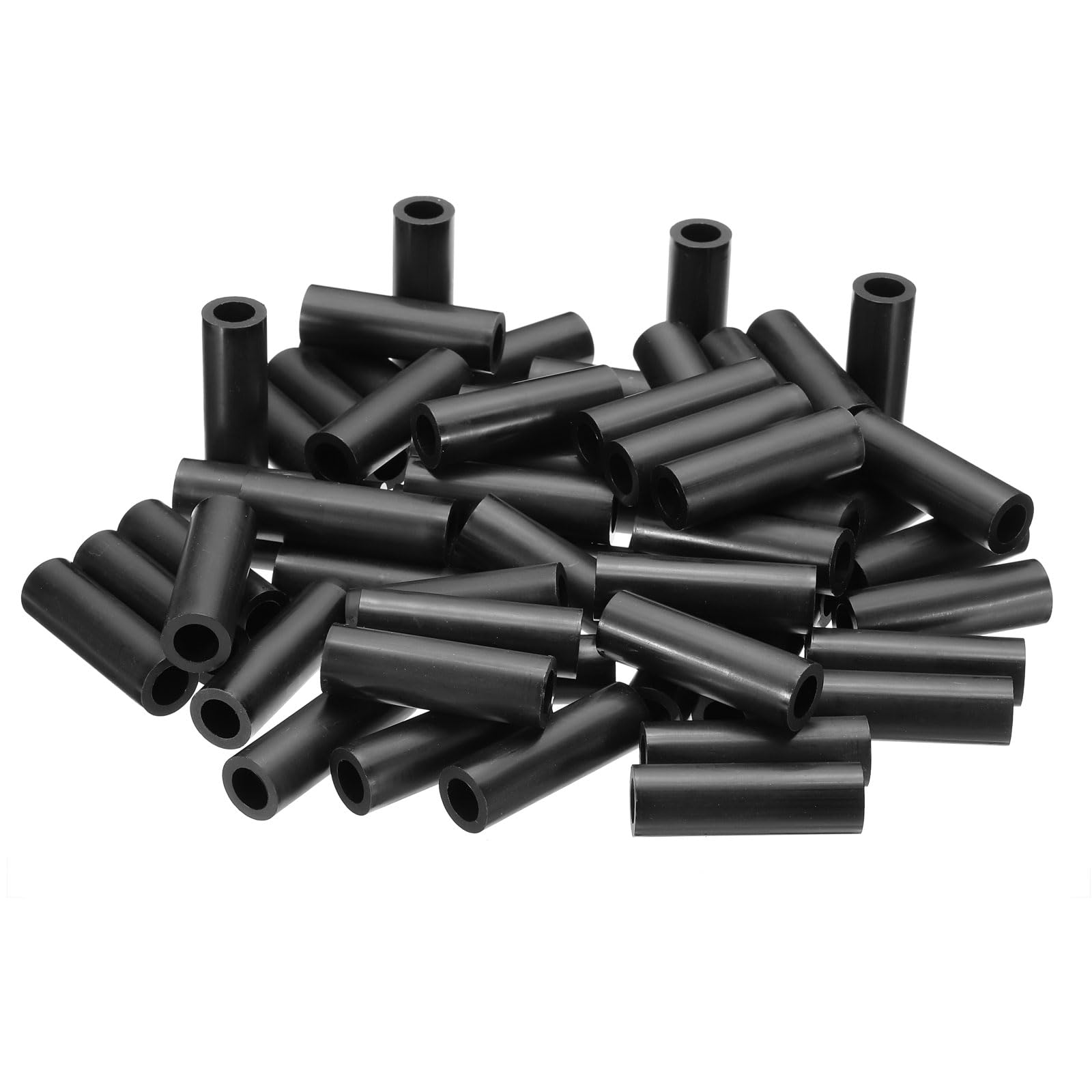 PATIKIL M10 Round Electrical Outlet ABS Spacers Washer, 60 Pcs 10.2mm ID, 16mm OD, 50mm Length Without Threaded,Switch and Receptacle Spacers Hardware for M10 Screws