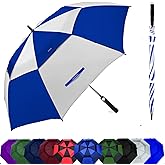 Baraida Golf Umbrella Large 54/62/68/72 Inch, Extra Large Oversize Double Canopy Vented Windproof Waterproof Umbrella, Automatic Open Golf Umbrella for Men and Women and Family.