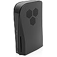 Foamy Lizard StealthPlates PS5 Cooling Vent Faceplate for The PlayStation 5 Console, Replacement Shell Accessories, Protective High Strength ABS, Vents, Precision Fit (Black Hex - Disc Edition)