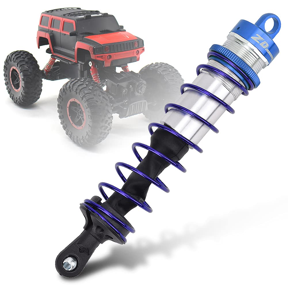 4Pcs RC Car Shock Damper, Front and Rear Shock Absorbers Suspension Adjustable Spring Shock Absorber JLB HSP EM Racing DHK HPI Redcat LRP Hobao ZD Racing Hongnor DF-Model RC(blue)