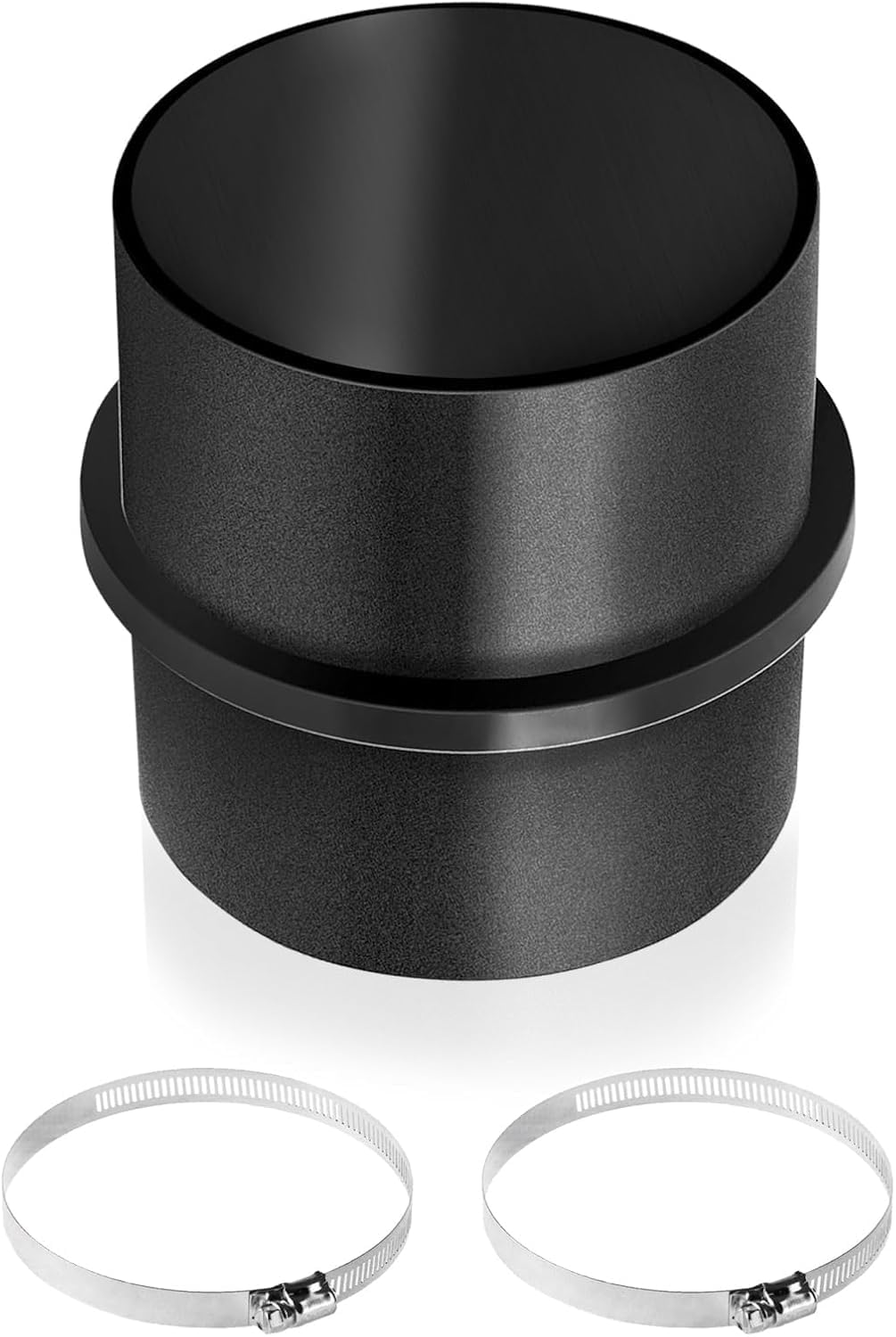 Jasfyee 2Pcs 75mm Duct Connector, 75mm Pipe Connector with 4 Adjustable Clips, 75mm Ducting Connector for Eberspacher and Webasto Heater Accessories, Diesel Heater Ducting