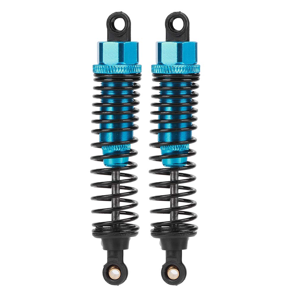 RC Car Damper, 2Pcs Metal Shock Damper RC Car Shock Absorber Replacement Parts Compatible with 1/10 RC Car, Blue(110MM)