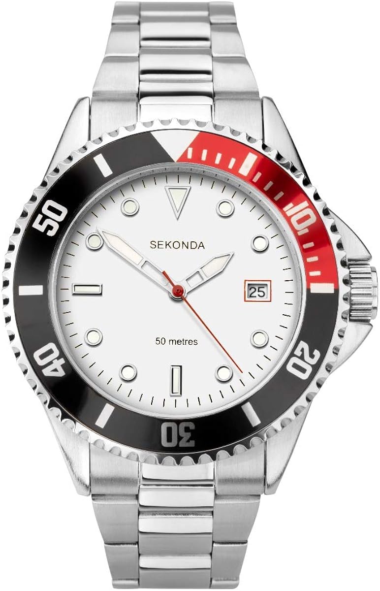 sekonda men's bracelet sports watch