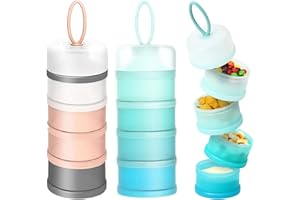 2 PCS 4 Layers Baby Milk Powder Dispenser, Milk Powder Pots, Formula Dispenser Portable Milk Powder Formula Dispenser Contain