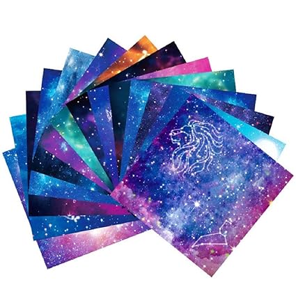 150 Blätter Diy Handwerk Origami Papier 12 Verschiedenen Einzigartigem Design Origami Papier 15x15 Cm Doppelseitig Konstellation Nachthimmel