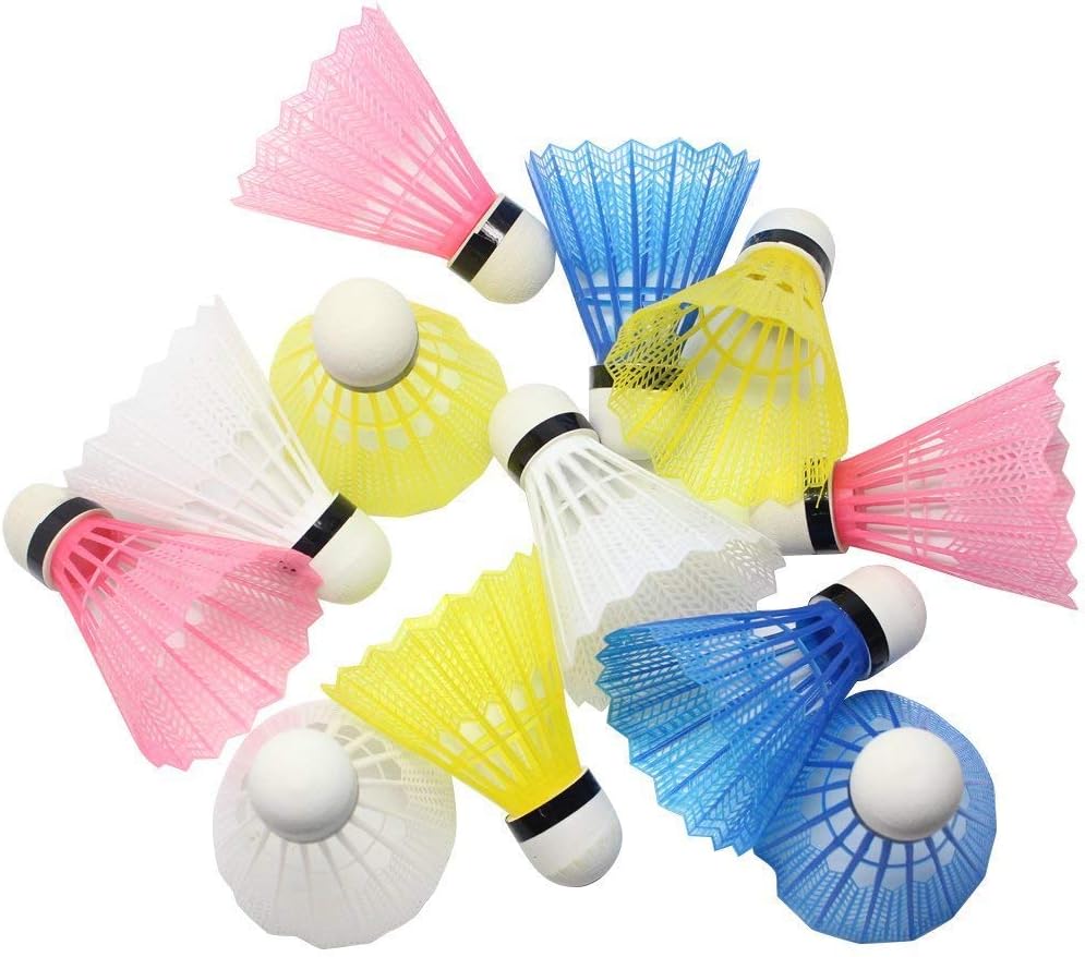 Hysagtek 12 Volani LED Luminosi Per Badminton, Plastica E Sughero, Adatti Per Gioco Notturno E Allenamento